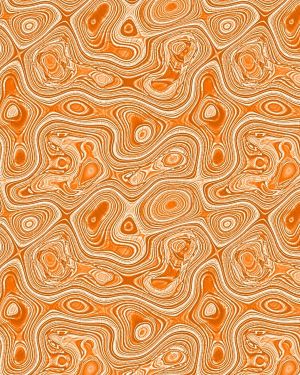 Damascus Steel 26 Orange