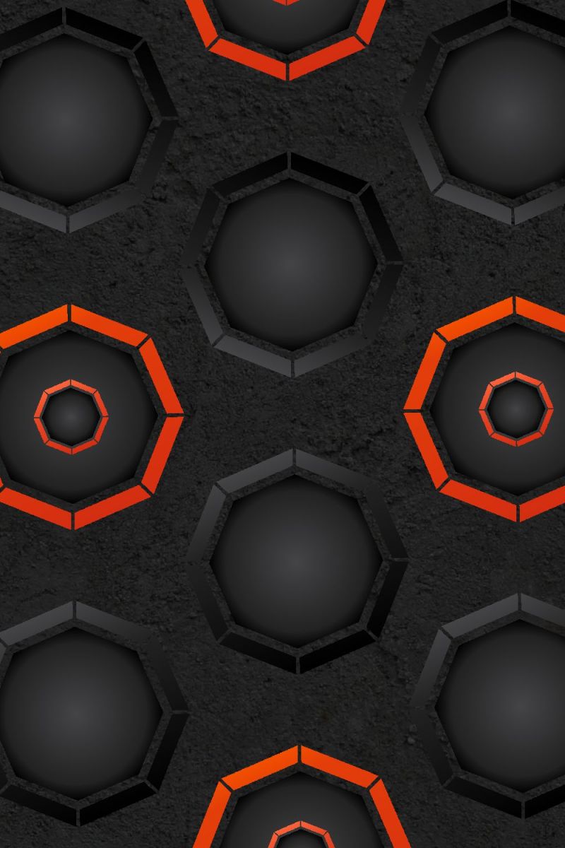 Dark Octagons with Red