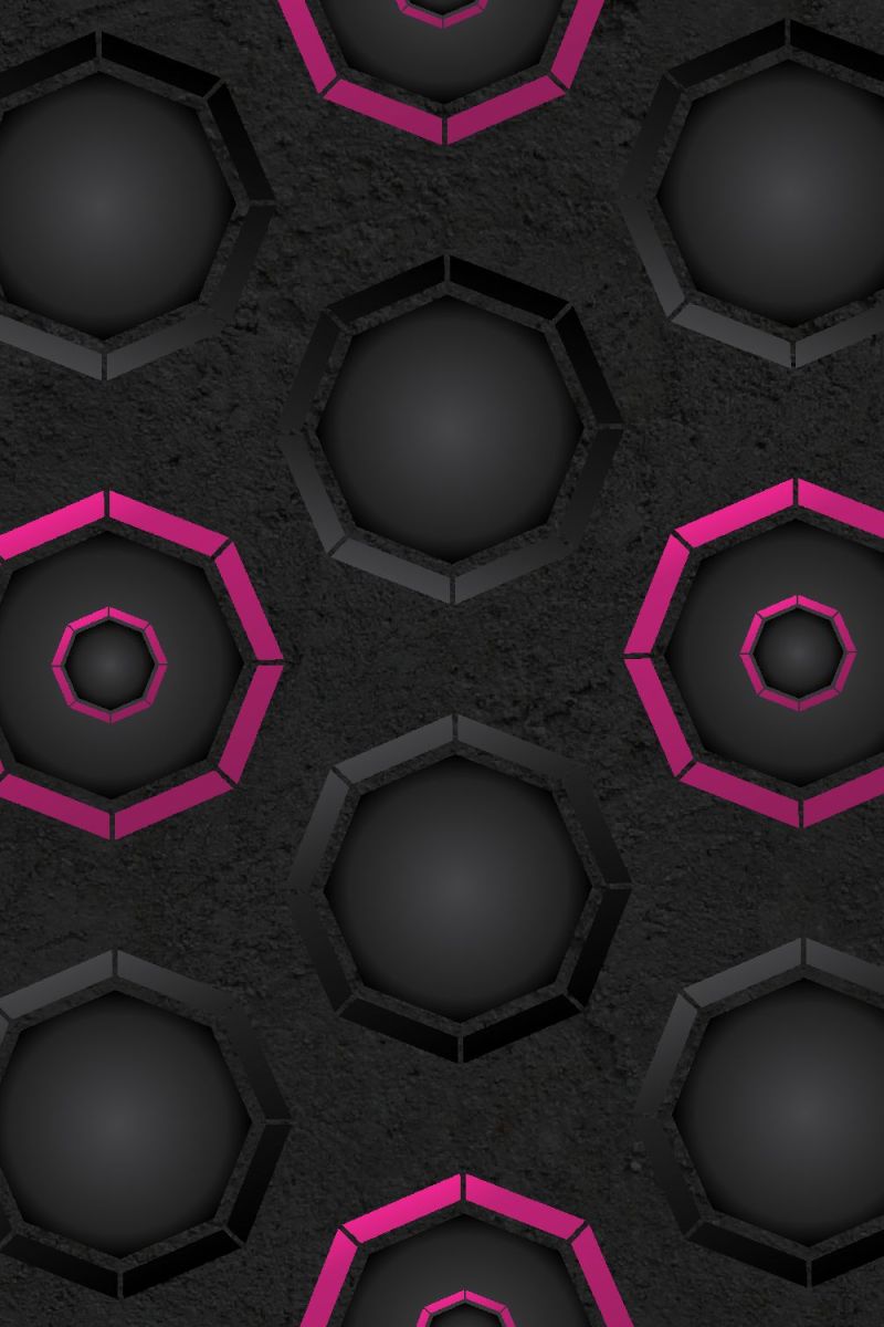 Dark Octagons with Pink