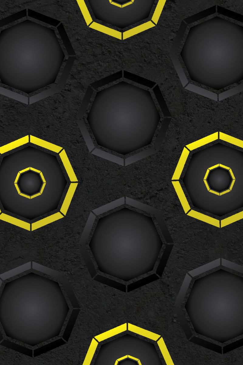 Dark Octagons with Yellow