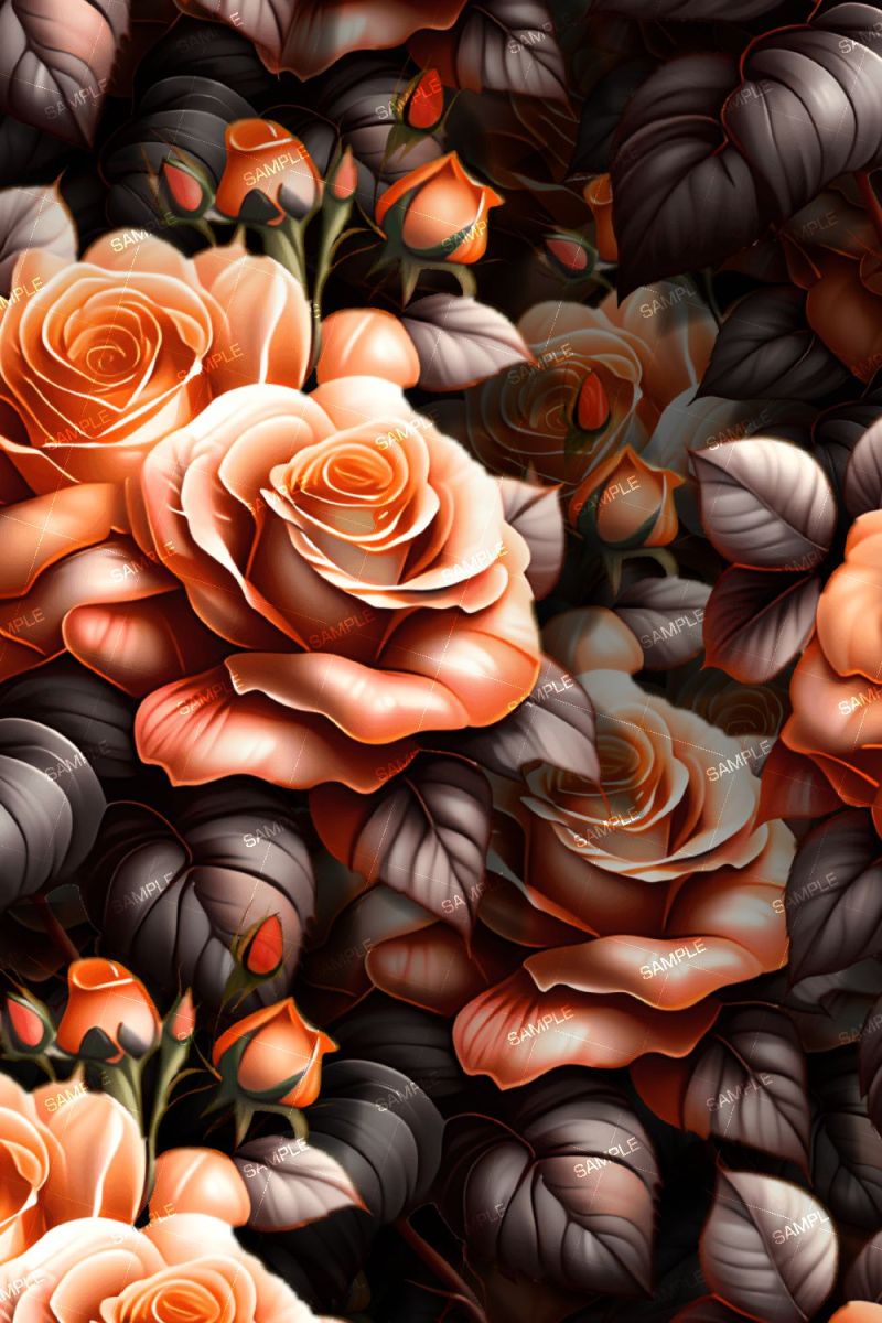 Dark Orange Roses