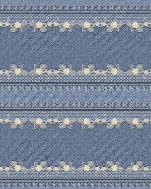 Denim with Floral Lace