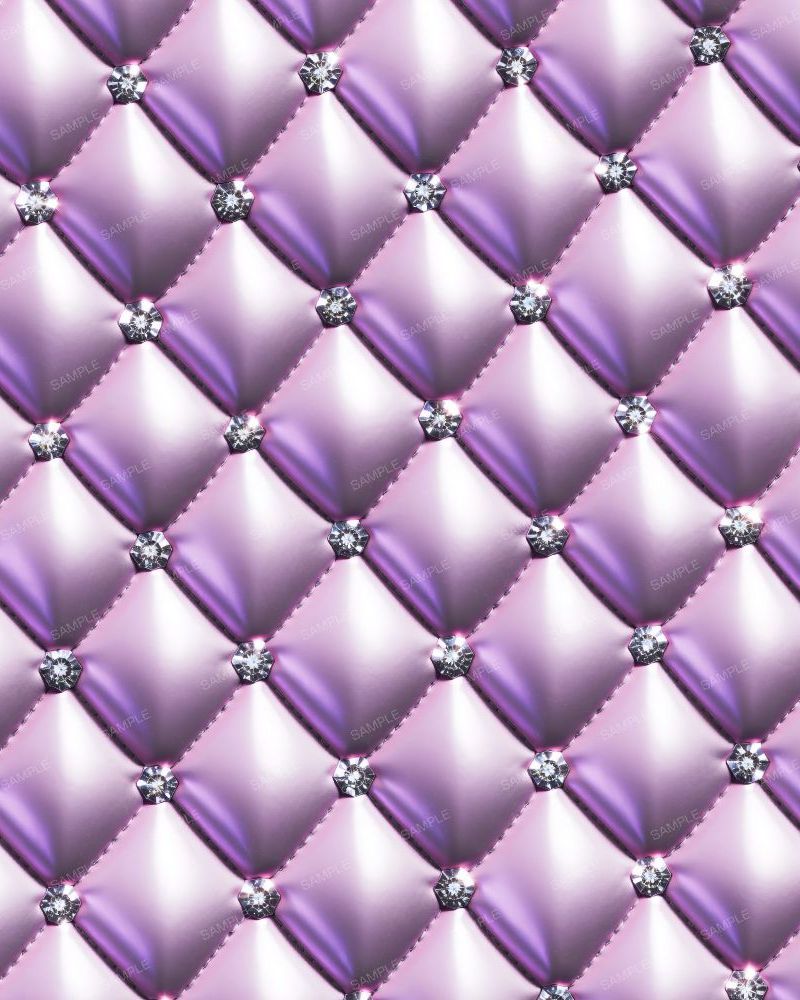 Diamond Tufted Pink Leather