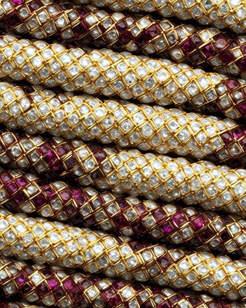 Diamonds and Rubies Cloth