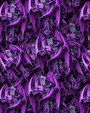 Dragon Cross Purple