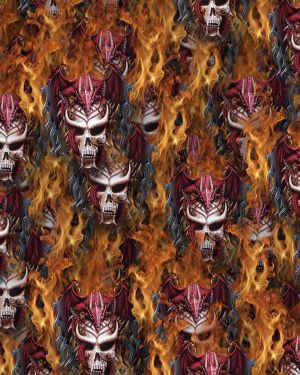 Dragon Skull 23 on Fire