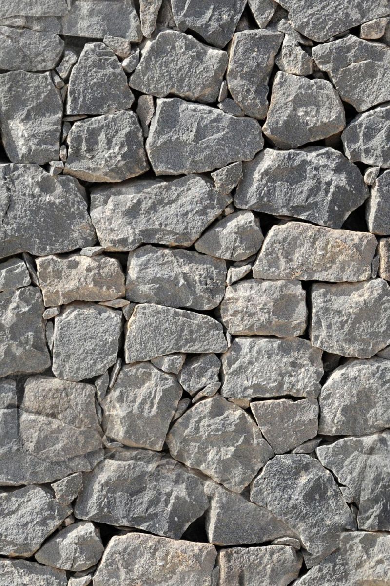 Dry Stack Granite Wall