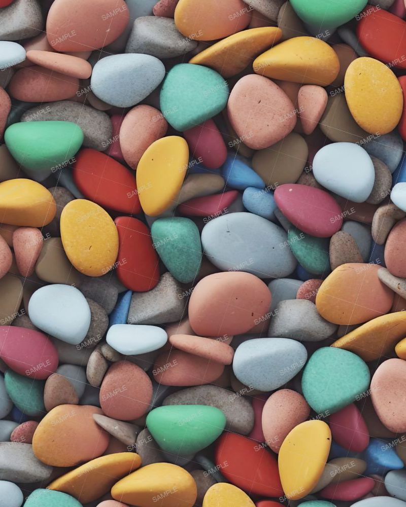 Dyed Pebbles