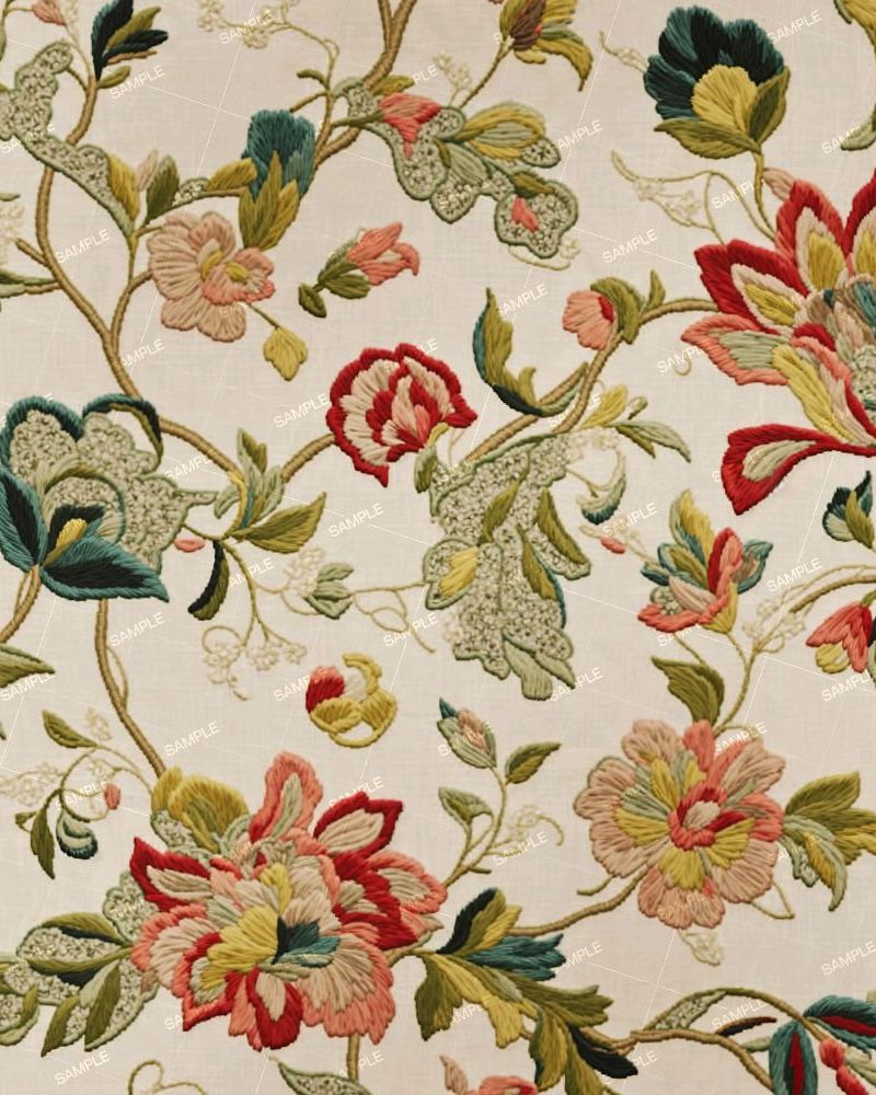 Embroidered Victorian Tapestry 42