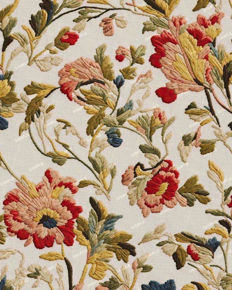 Embroidered Victorian Tapestry 43