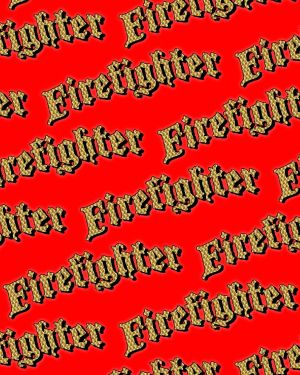 Firefighter Engine Turned Gold 22