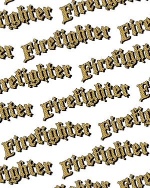 Firefighter Engine Turned Gold 24