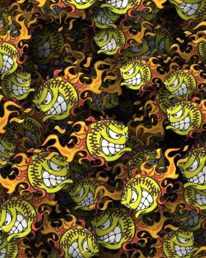 Flaming Agressive Softball 22