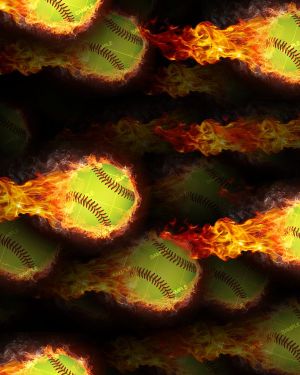 Flaming Agressive Softball 24