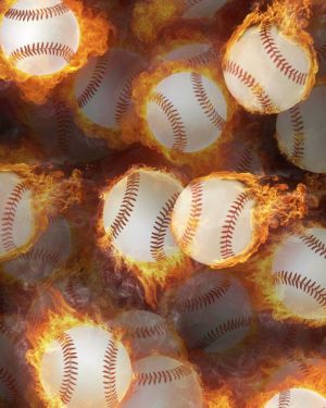 Flaming Baseballs 22