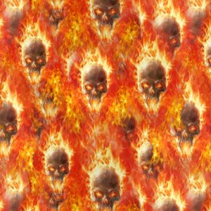 Flaming Vampire Skulls 22