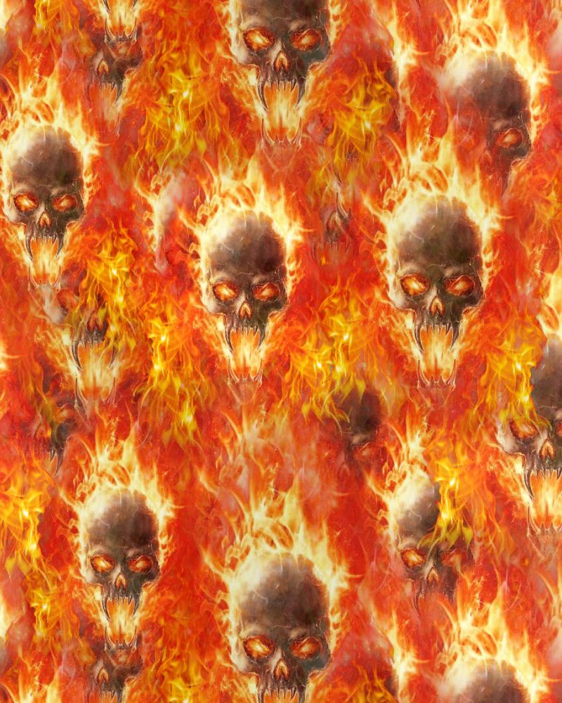 Flaming Vampire Skulls 22