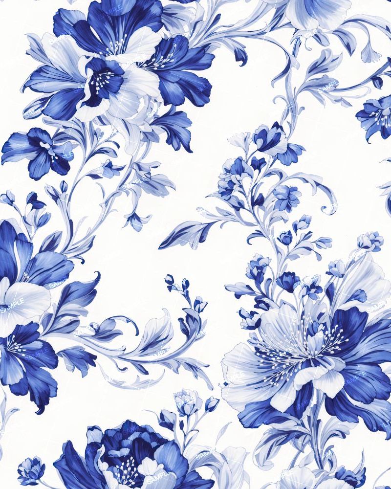 Flow Blue Flower Pattern 43