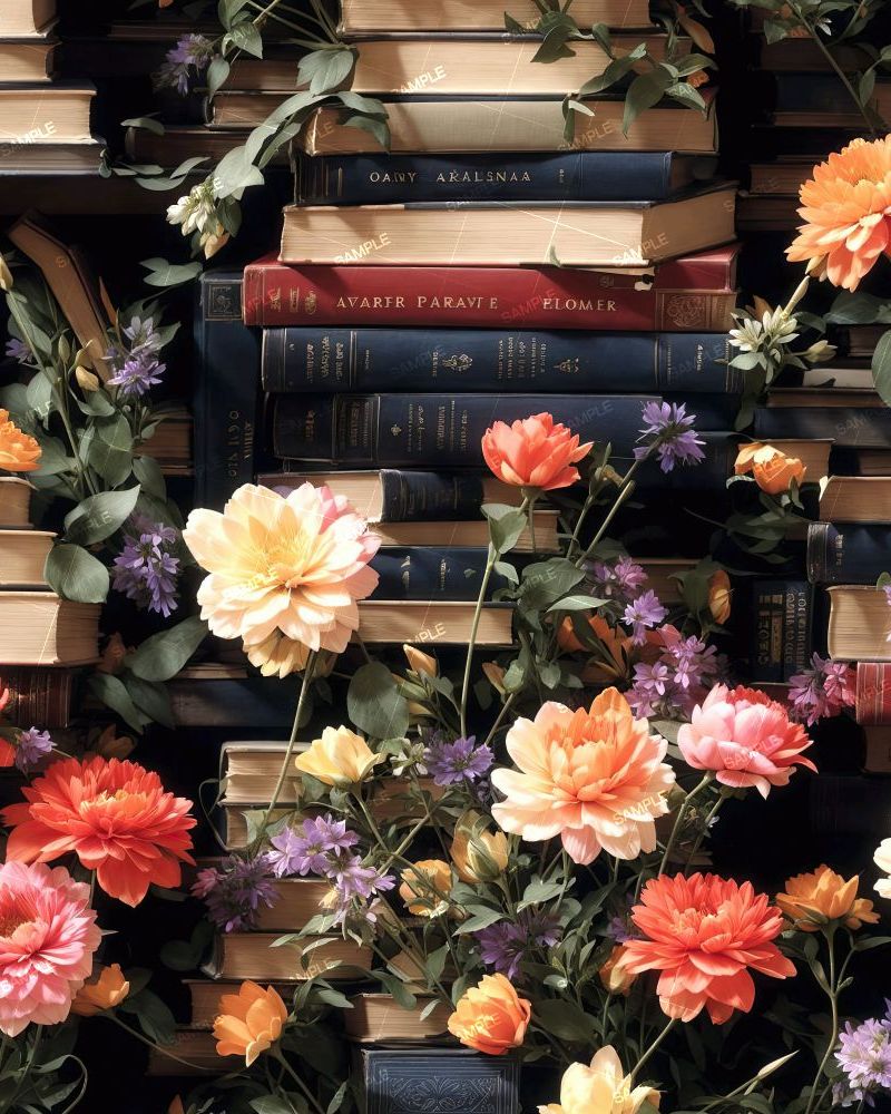 Flowers and Books 42