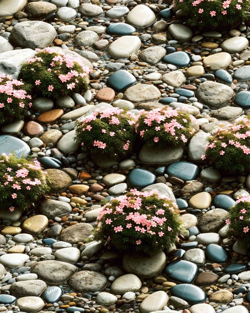 Flowers in a Rock Garden