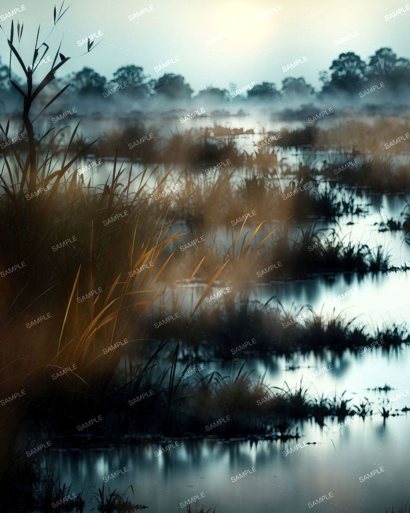 Foggy Morning Swamp