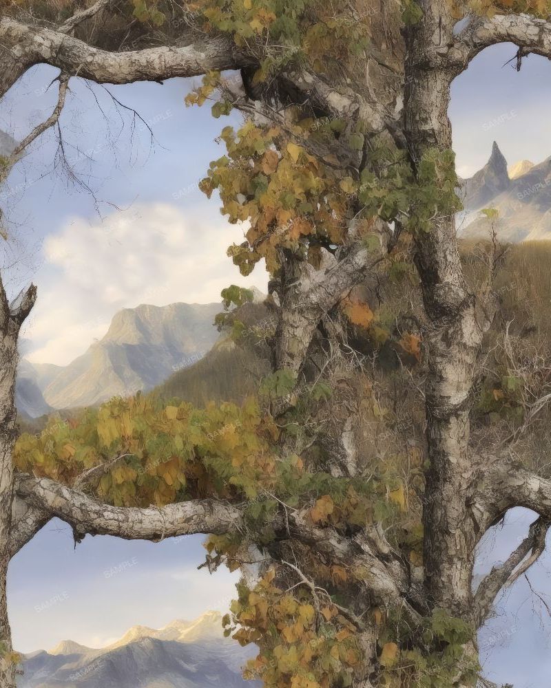 Framed Mountains Camouflage