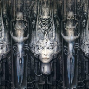 Giger Face Wall XVII