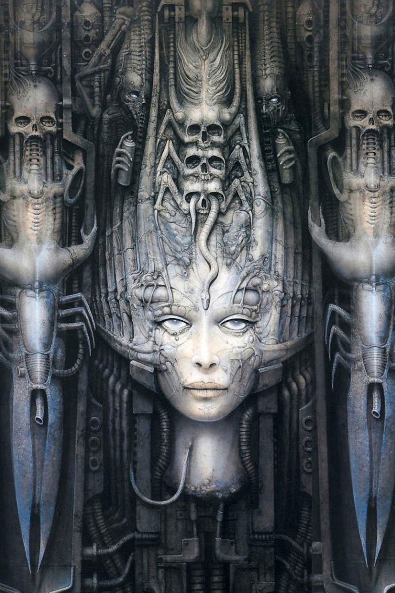 Giger Face Wall XVII