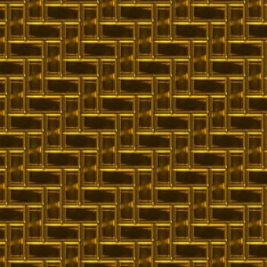 Gold Herringbone