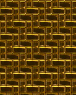 Gold Herringbone