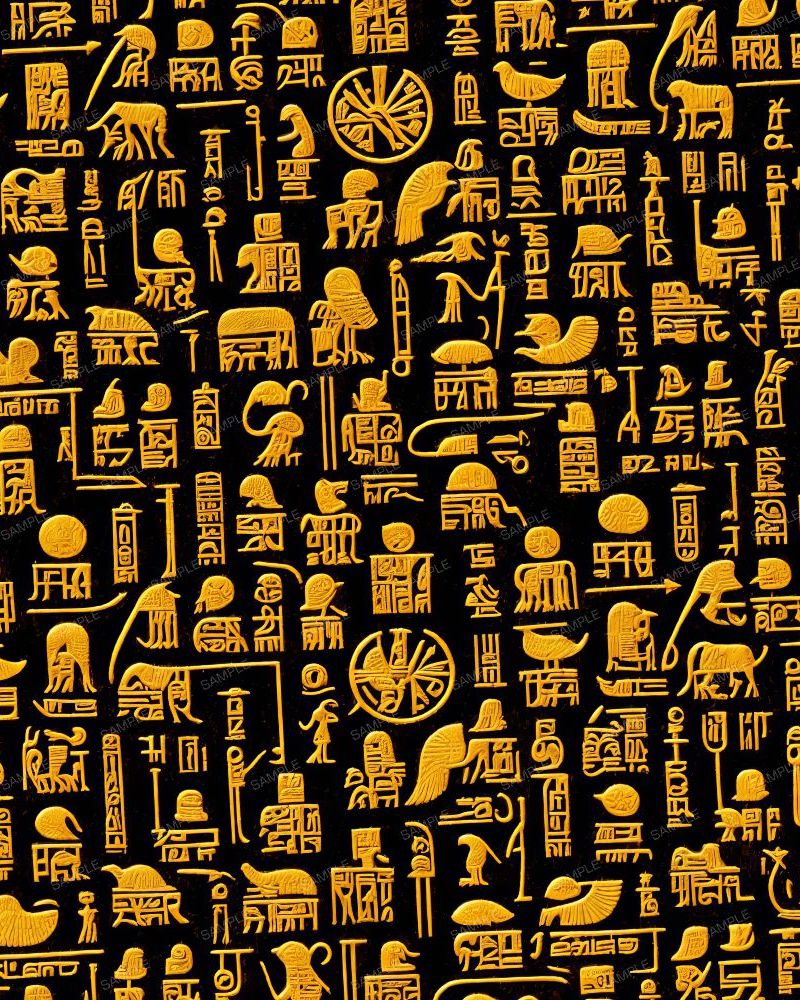 Gold Hieroglyphics