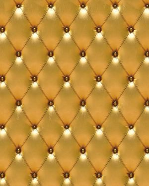 Gold Tufted Leather