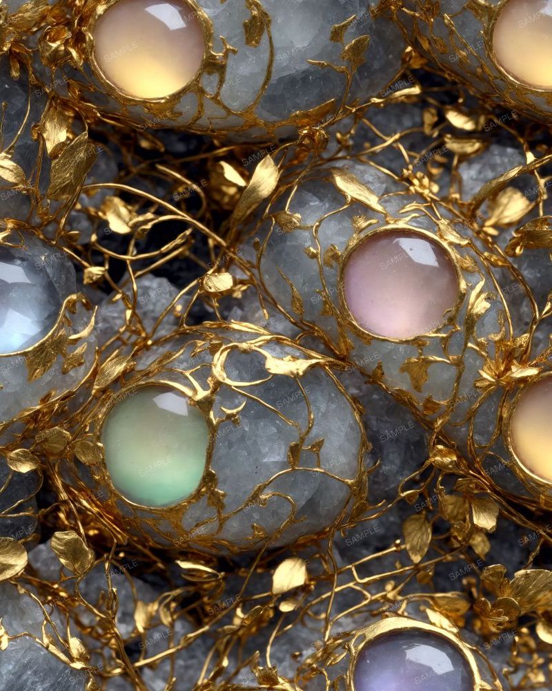 Gold Veins and Colored Glass