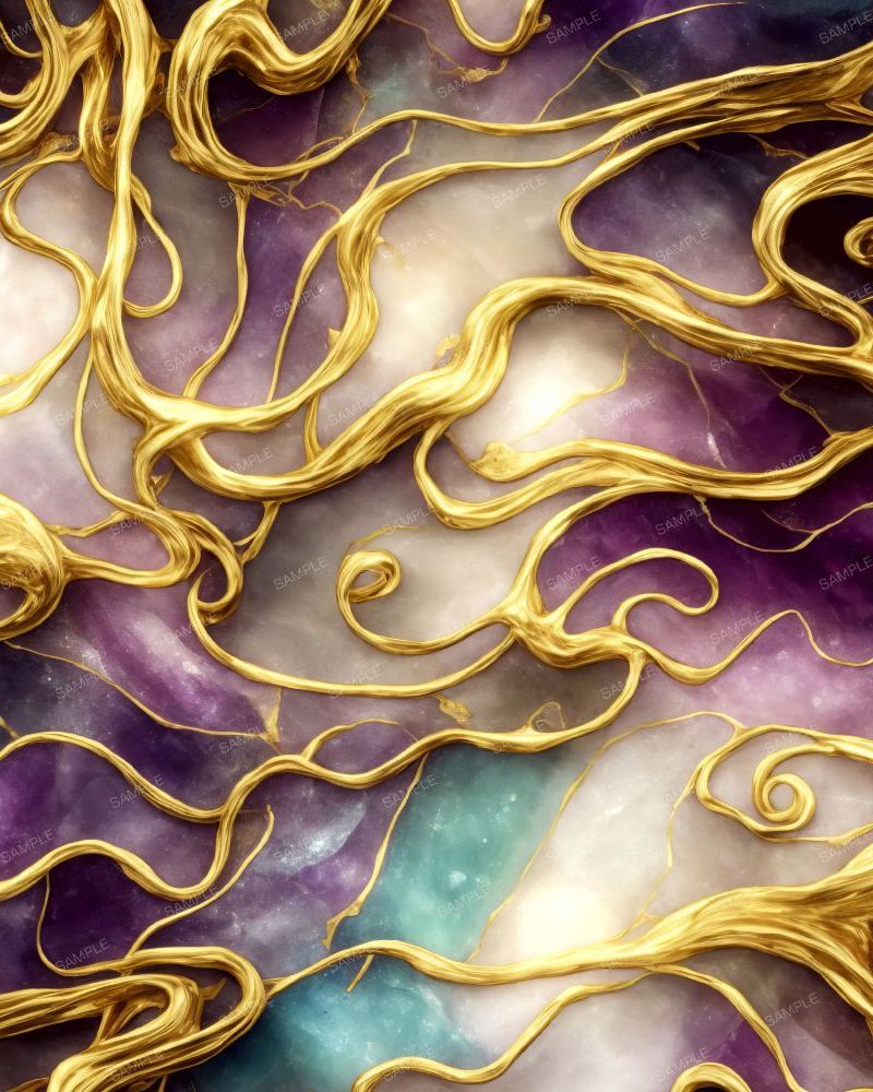 Gold Veins over Quartz 23