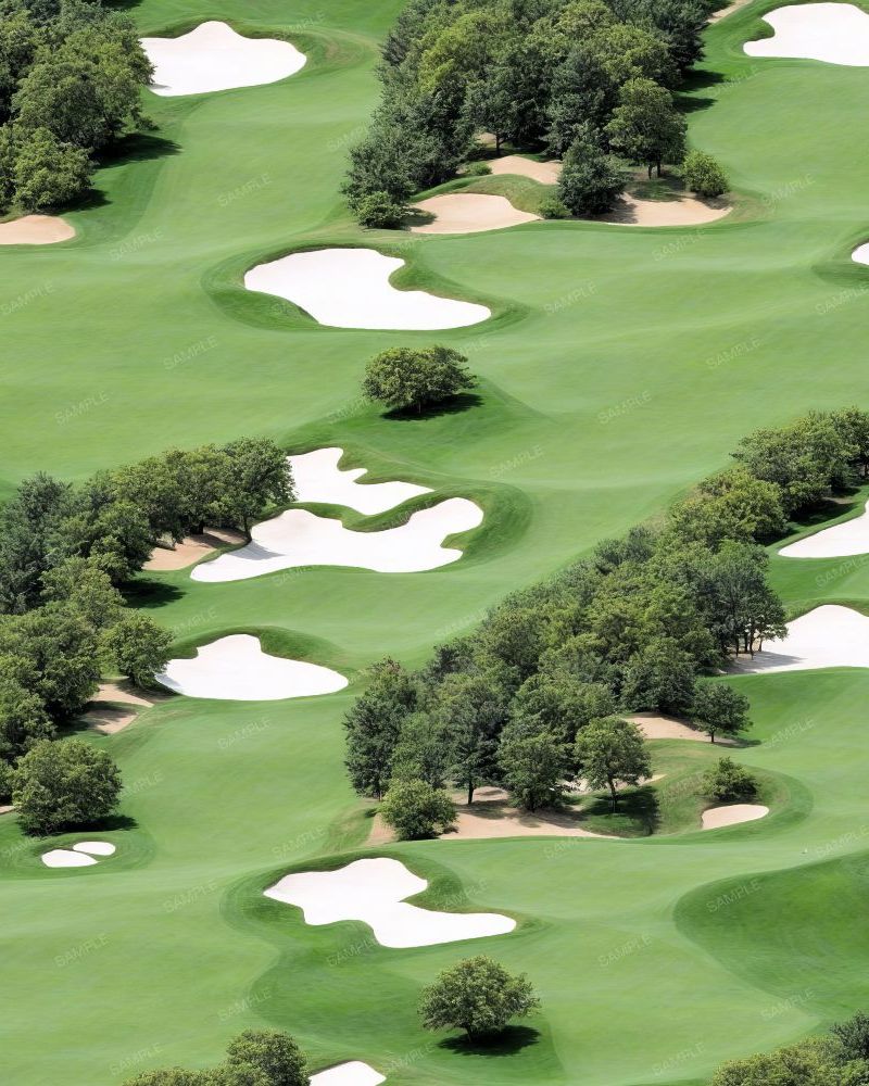 Golf Course with Sand Traps