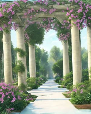 Greek Portico Garden 42