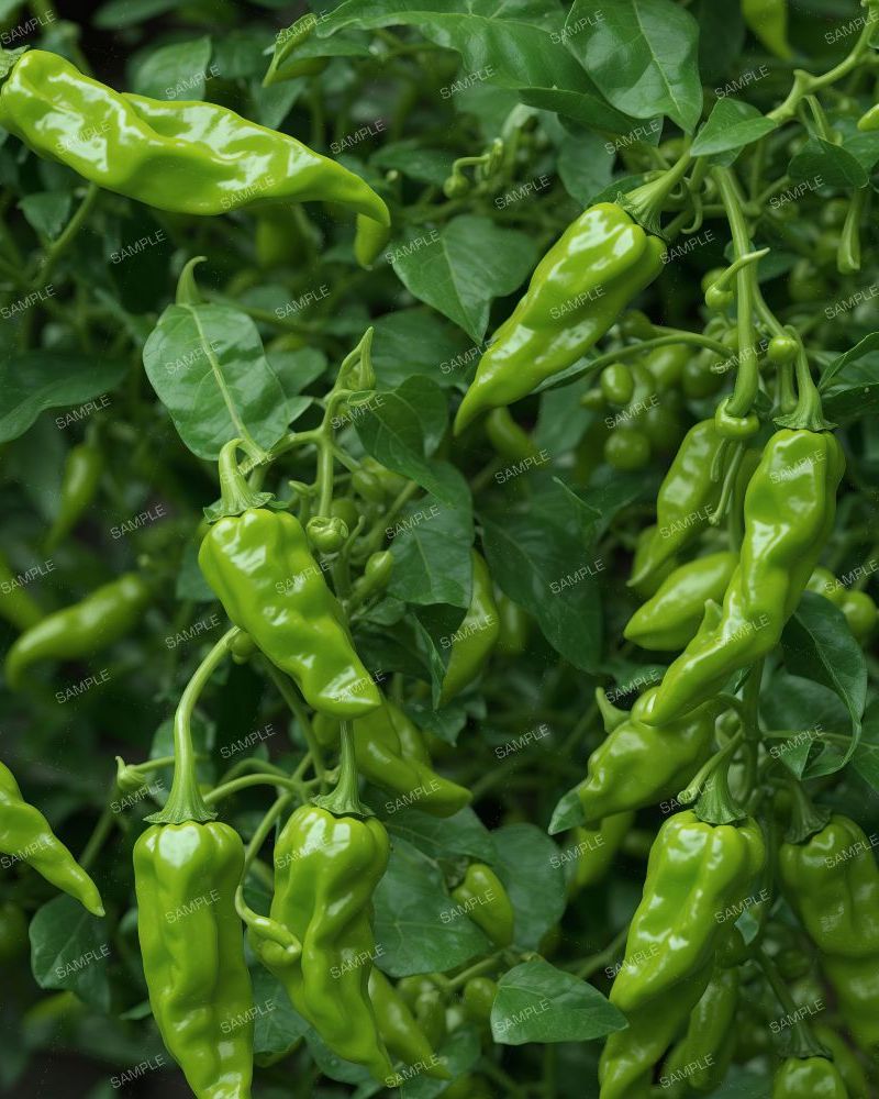 Green Chili Pepper Plant