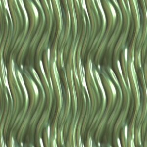 Green Chrome Rippled Wave
