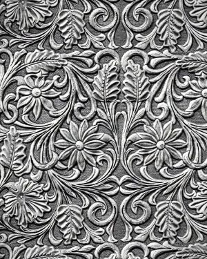 Hand Tooled Silver 22