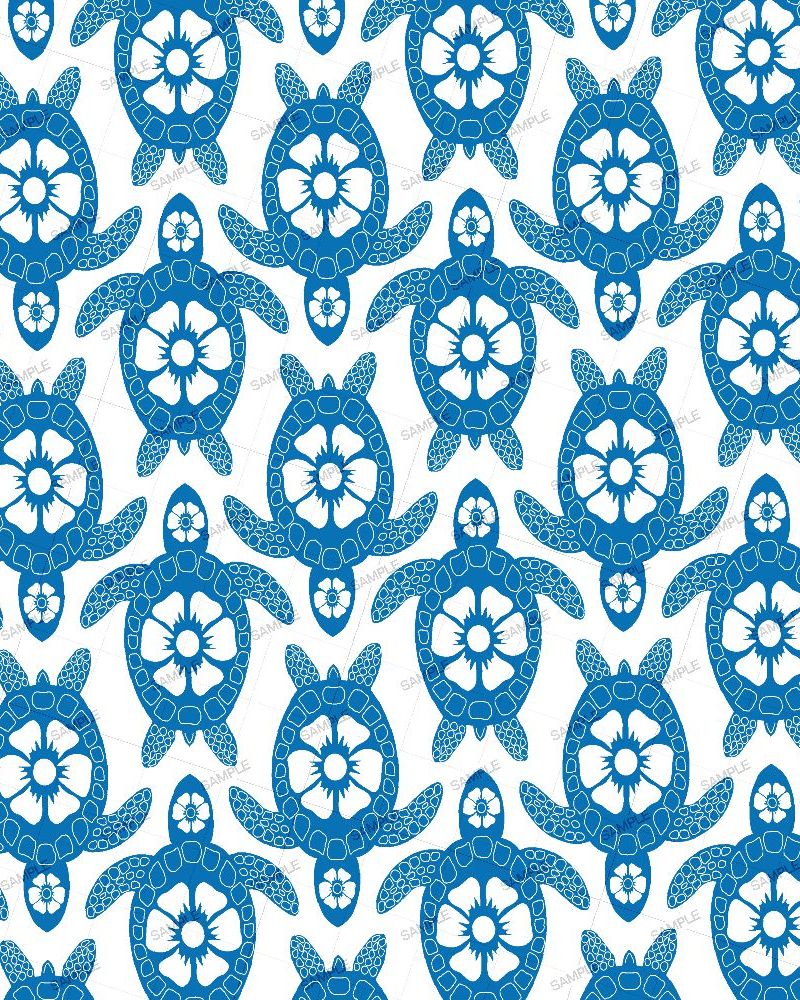 Hawaiian Sea Turtles Pattern