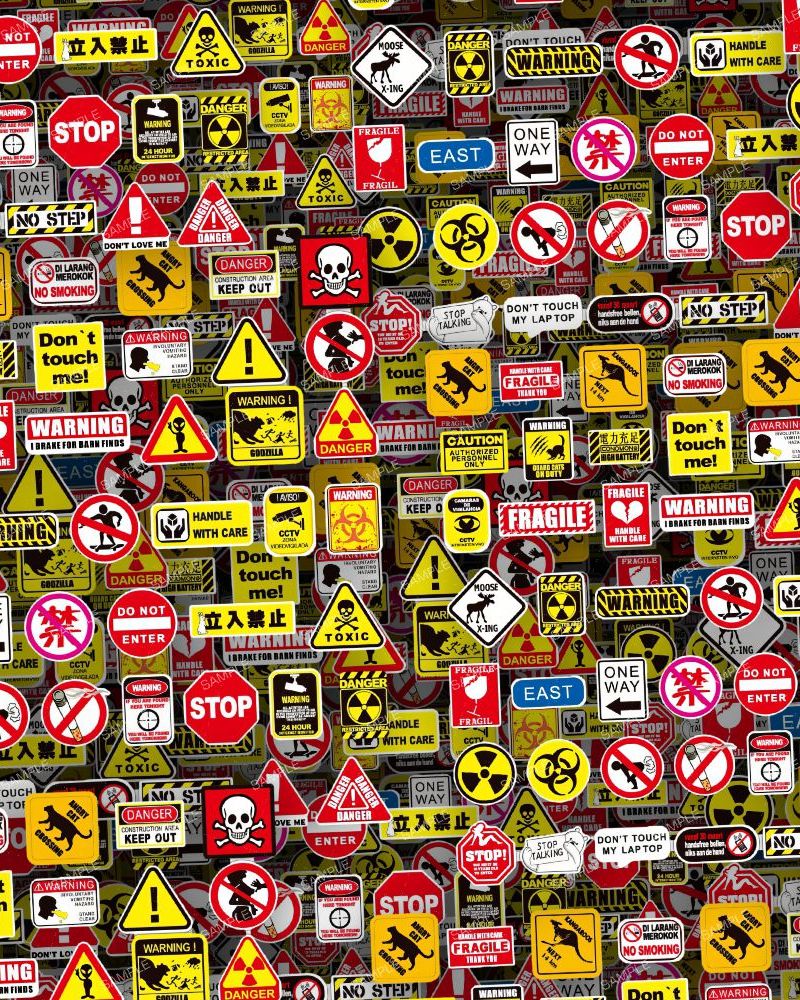 Hazard Stickers 23