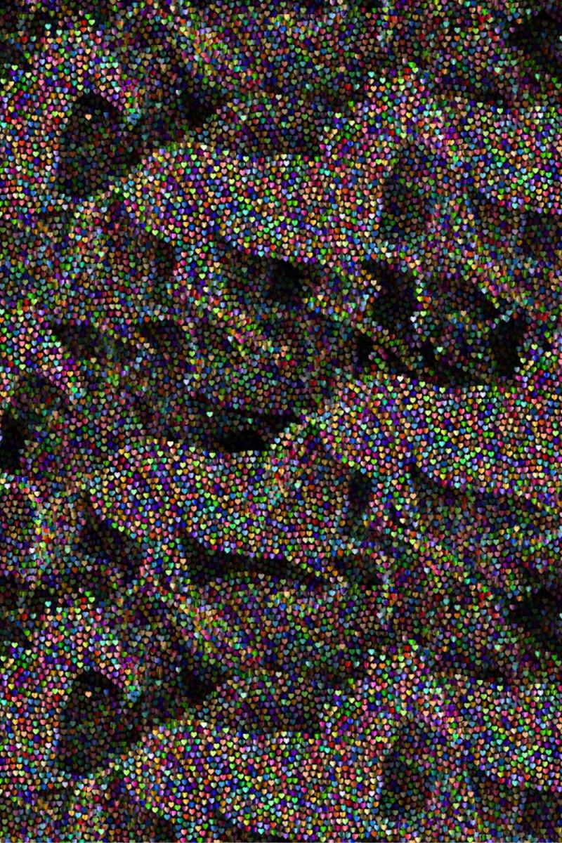Heart Glitter Horses 22