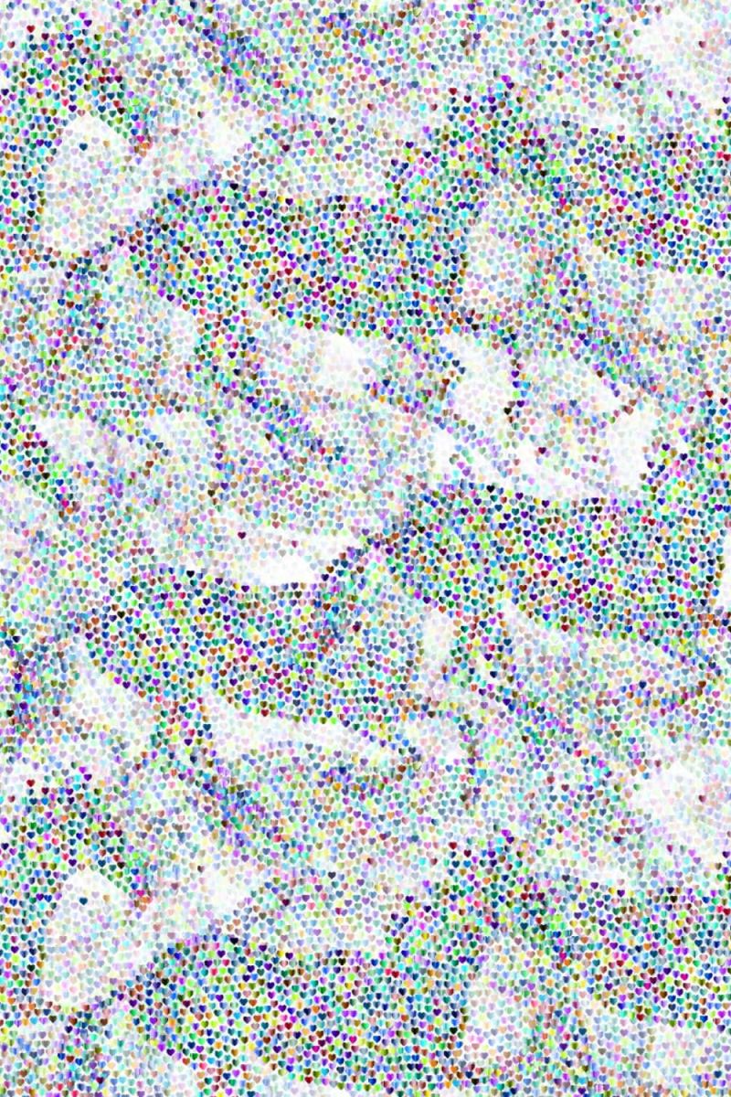 Heart Glitter Horses 23