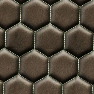 Hex Stitched Leather