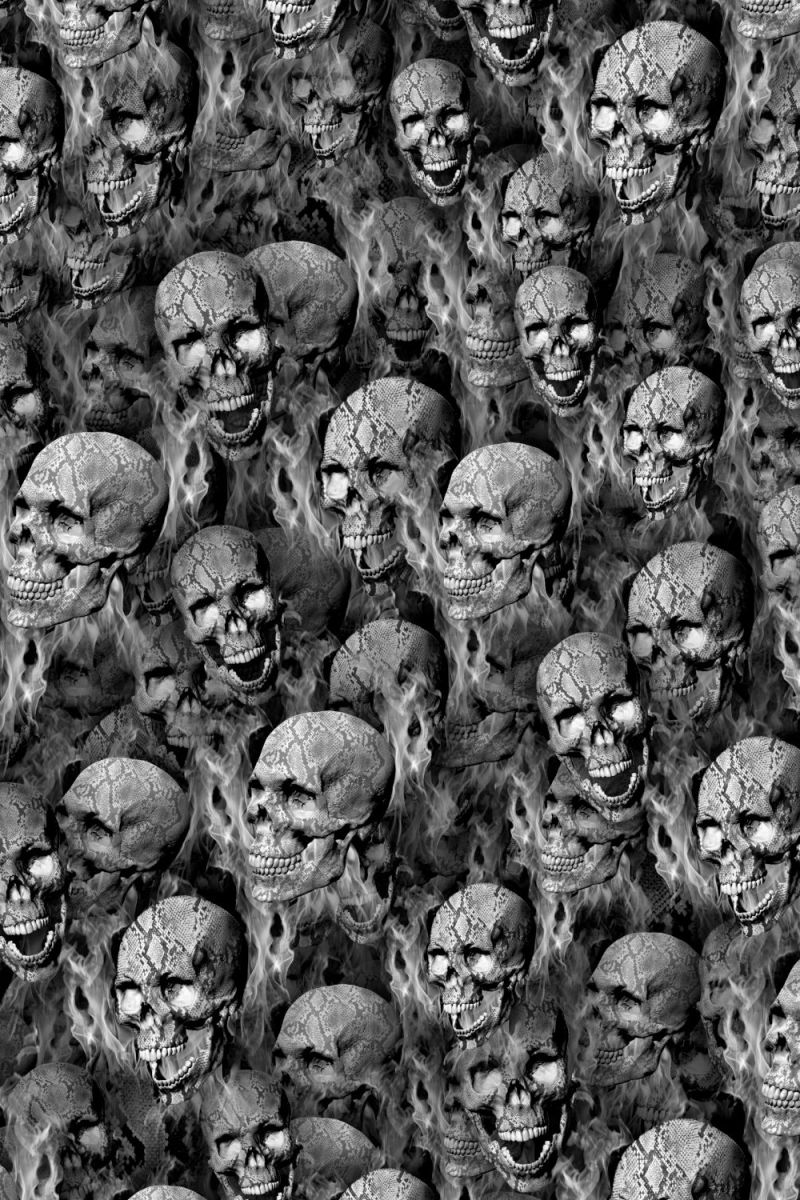 Human Snake Skulls on Fire 22