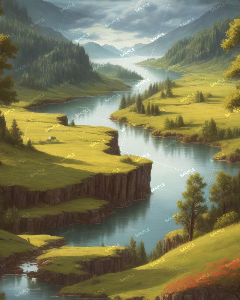 Idyll Mountain Landscape