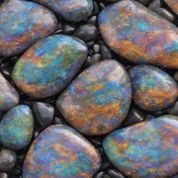 Iridescent River Rock 42
