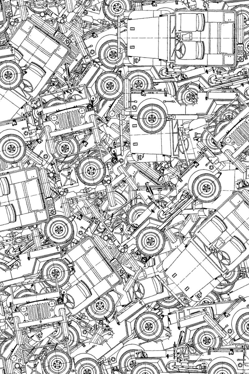 Jeep Willys Drawings 22