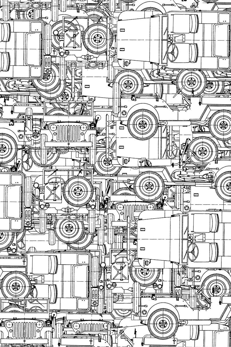 Jeep Willys Drawings 23