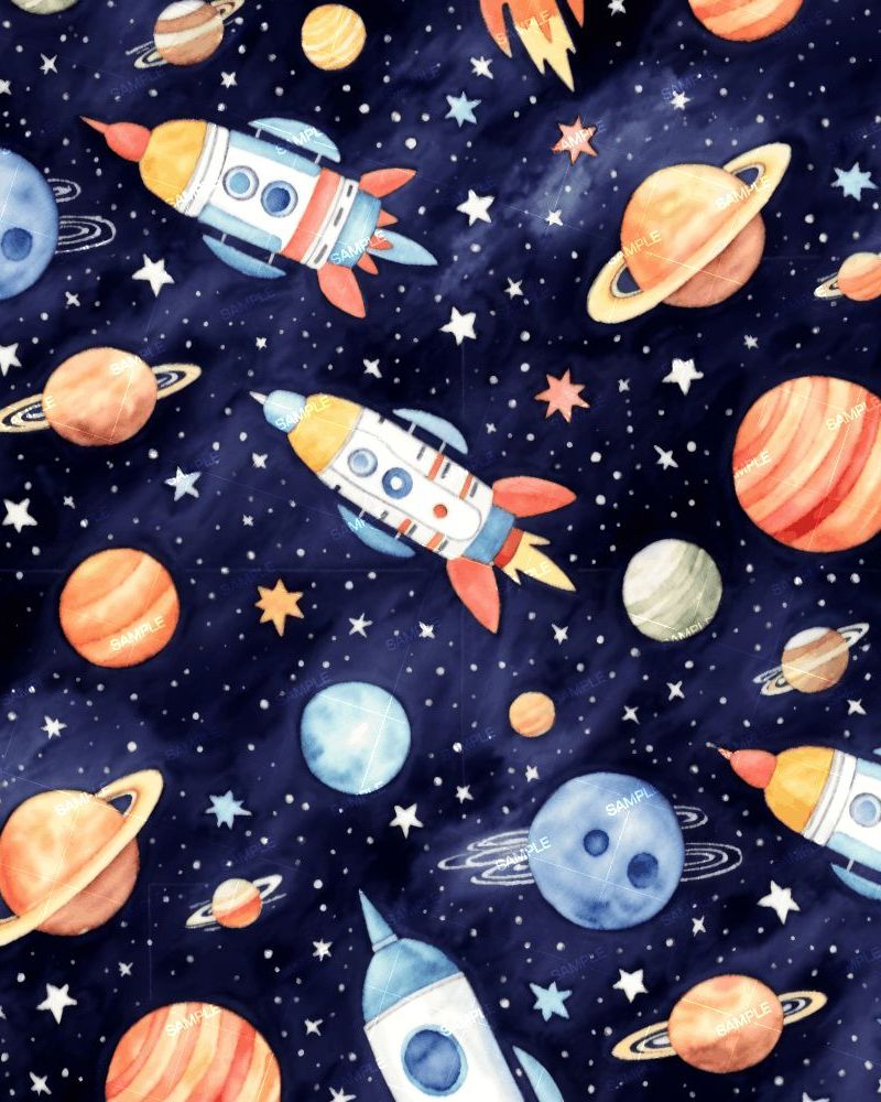 Kids in Space Watercolor 42